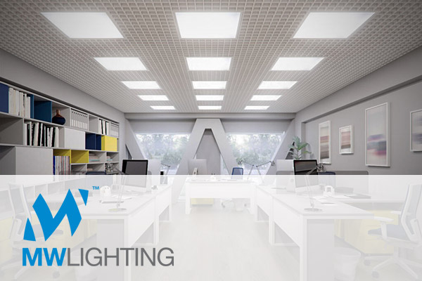 MW Lighting as installed in an office space