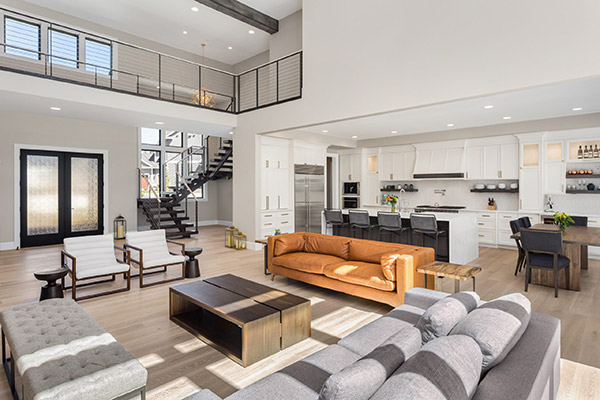 a large california home with well done electrical work