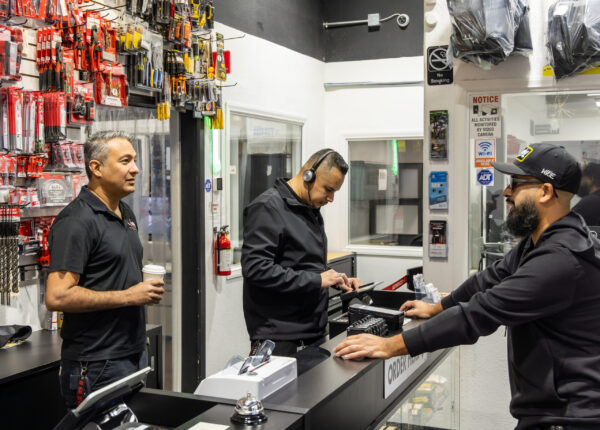 mario castillo with customer